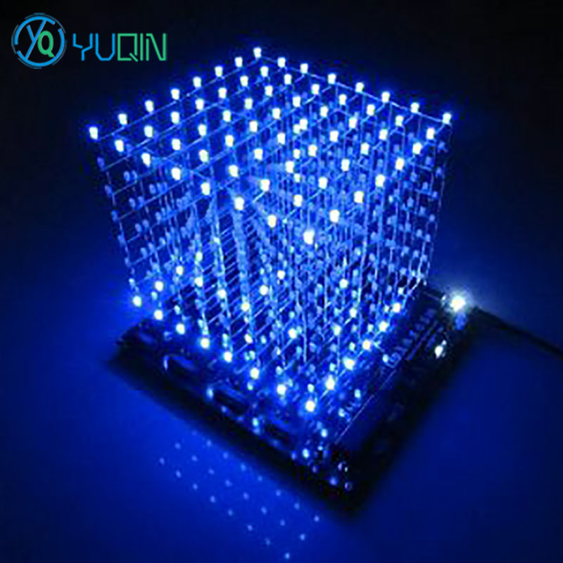 DIY 3D8 LED Cube Kit 8x8x8 wit - Rgb Led Matrix 8X8 recension och pris