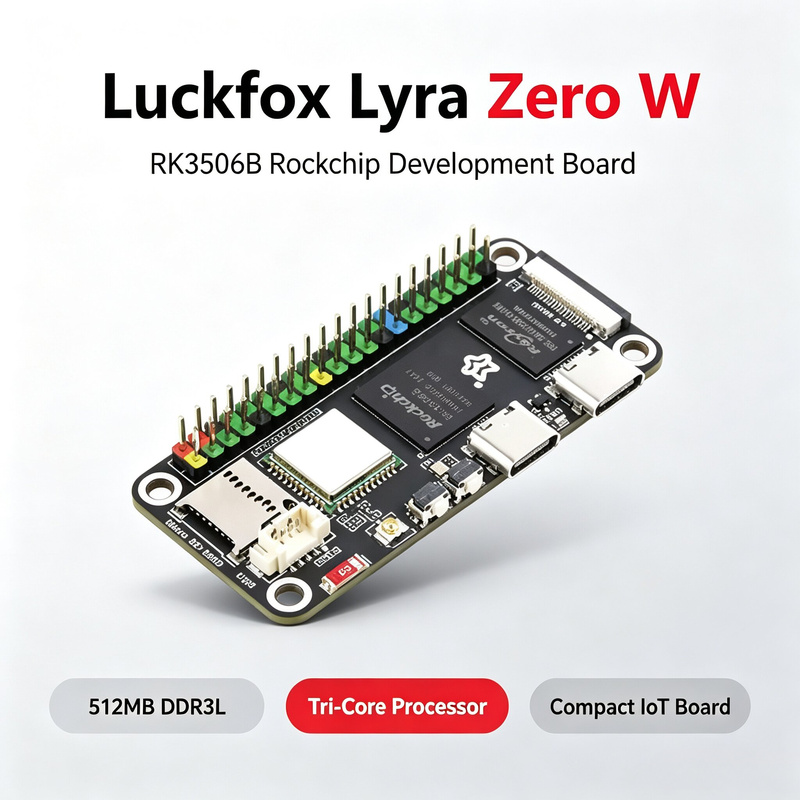 Luckfox Lyra Zero W RK3506B Ro - Pi Zero W Board recension och pris