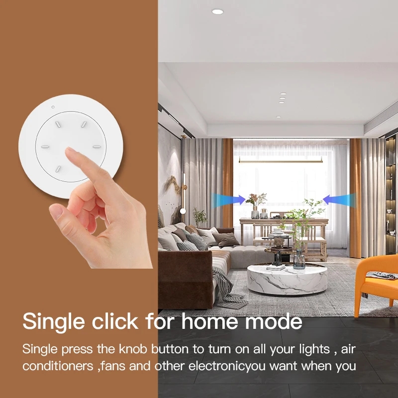 Smart ZigBee Knob Switch Work  - Home Automation Technology recension och pris
