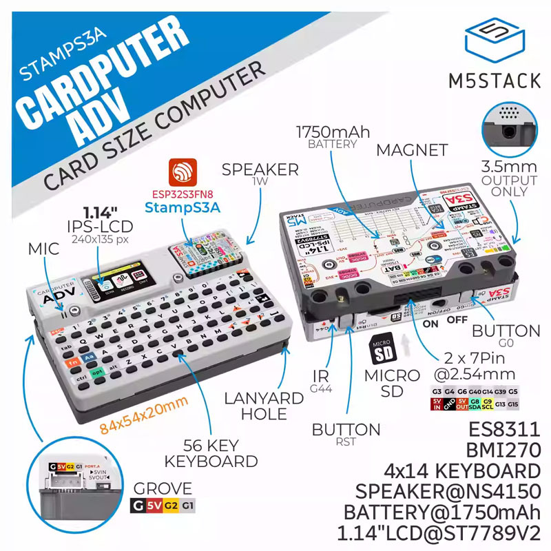 M5Stack Cardputer Adv Programm - Iot Diy Home Automation recension och pris